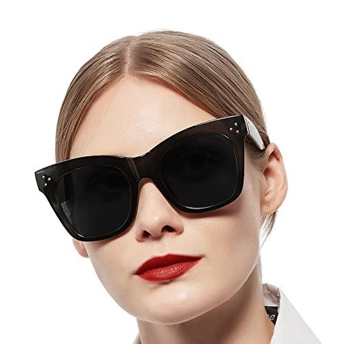 WEMOOTANTS WEMOOTANTS Oversized Reader Sunglasses for Women 2.50 Cat Eye Reading Glasses UV Protection Design 1.0 1.25 1.5 1.75 2.0 2.25 2.5 2.75 3.0 Black 250
