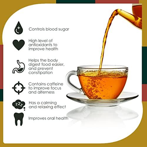 Kericho Gold Kericho Gold Black Tea - Rich in Antioxidants - Orange Pekoe Tea - Kenya Origin - Unique Flavor --100 Envelopes Tea Bags (Pack of 1)