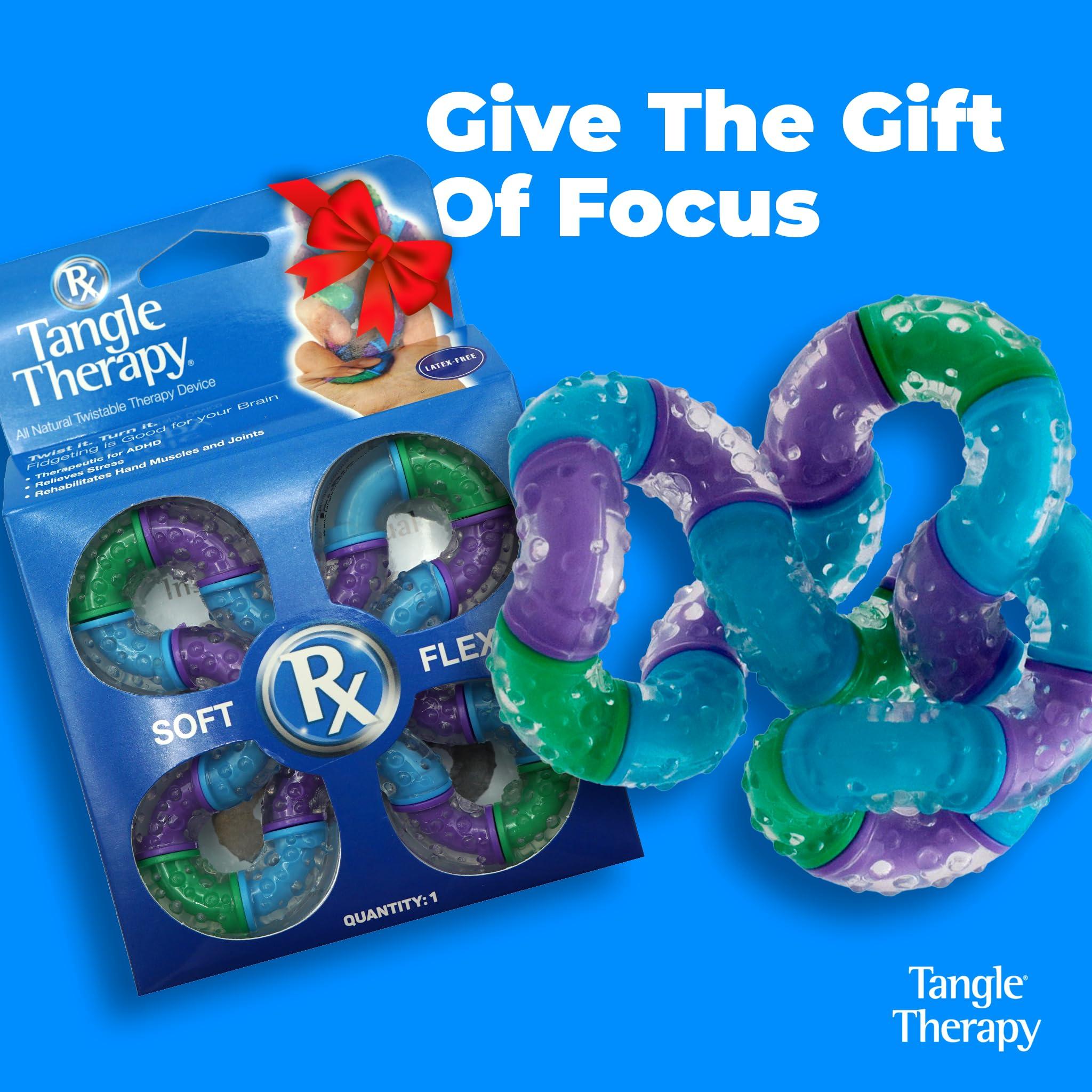 S&S Worldwide Tangle Therapy - Fidget Tangle to Reduce Anxiety - Rubber Textured Fidget for Hand Therapy - Tangle Fidget Toy - Tangle Therapy Toy