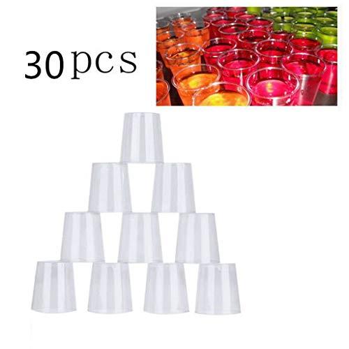Cakina And Coffee Mug Disposable Jelly Cups Party Plastic 30PCS Tumblers Glasses Birthday Shot Clear KitchenDining & Bar Large Coffee Mug Set with Stand