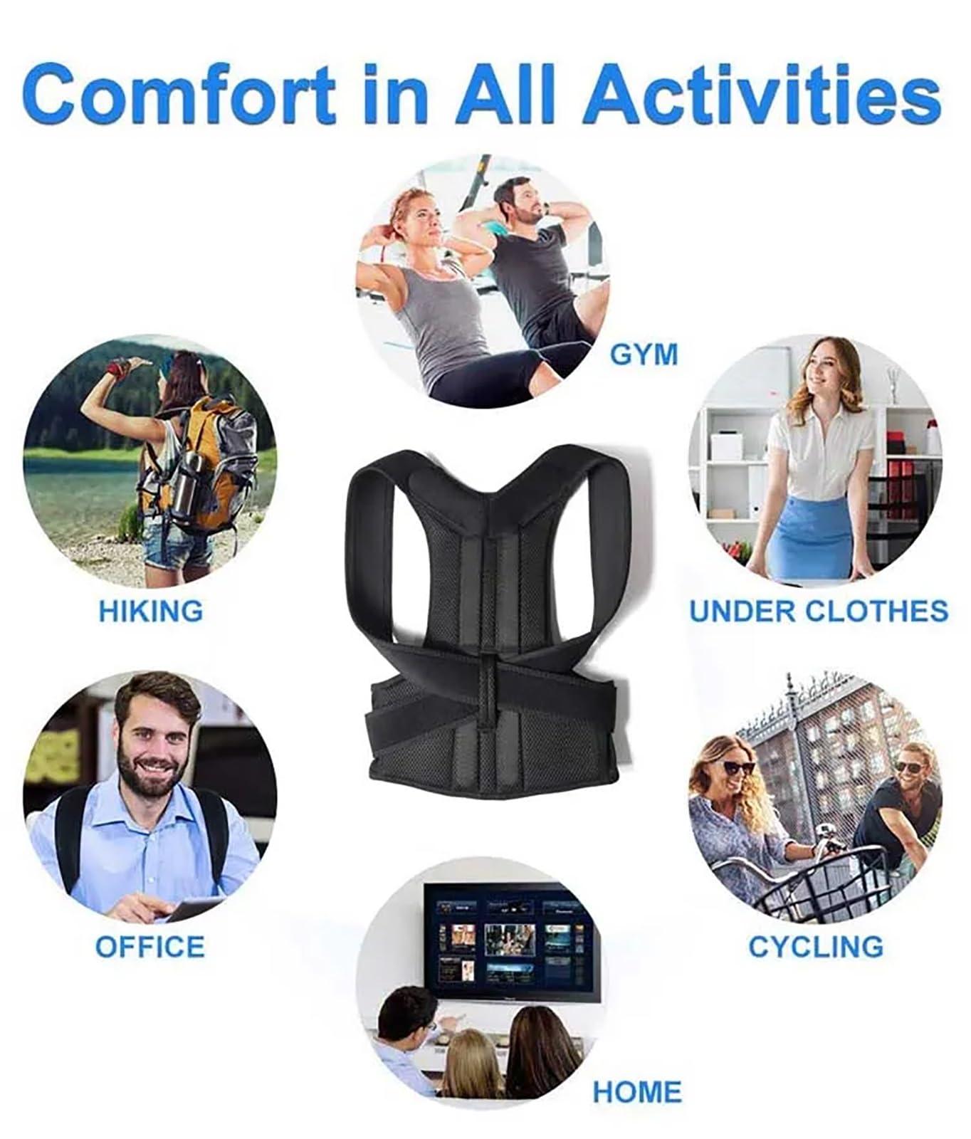 KagakU KagakU New Upper Back Posture Corrector Posture Clavicle Support Corrector for Women and Men Back Lumbar Support Shoulder Posture Support for Improve Posture Provide (Color : White, Size : 3XL)