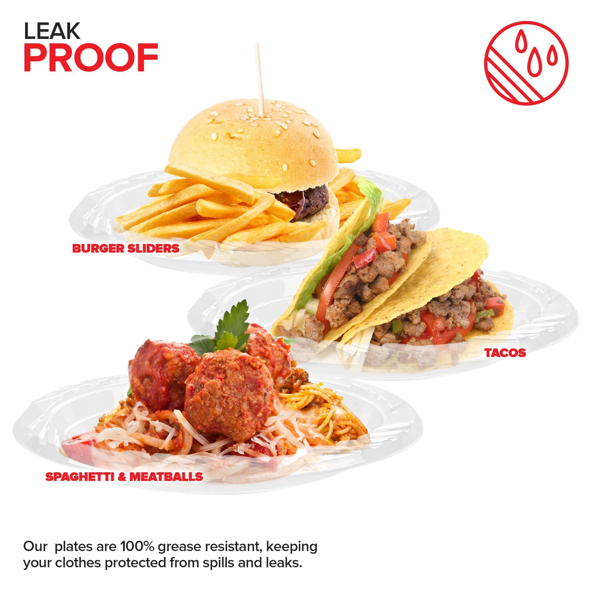 Stock Your Home Stock Your Home 6-Inch Clear Plastic Dessert Plates (40 Pack) Flexible Disposable Clear Plates for Dessert & Appetizers, Crystal Clear Small Plates for Parties & Catering, Clear Plastic Party Plates