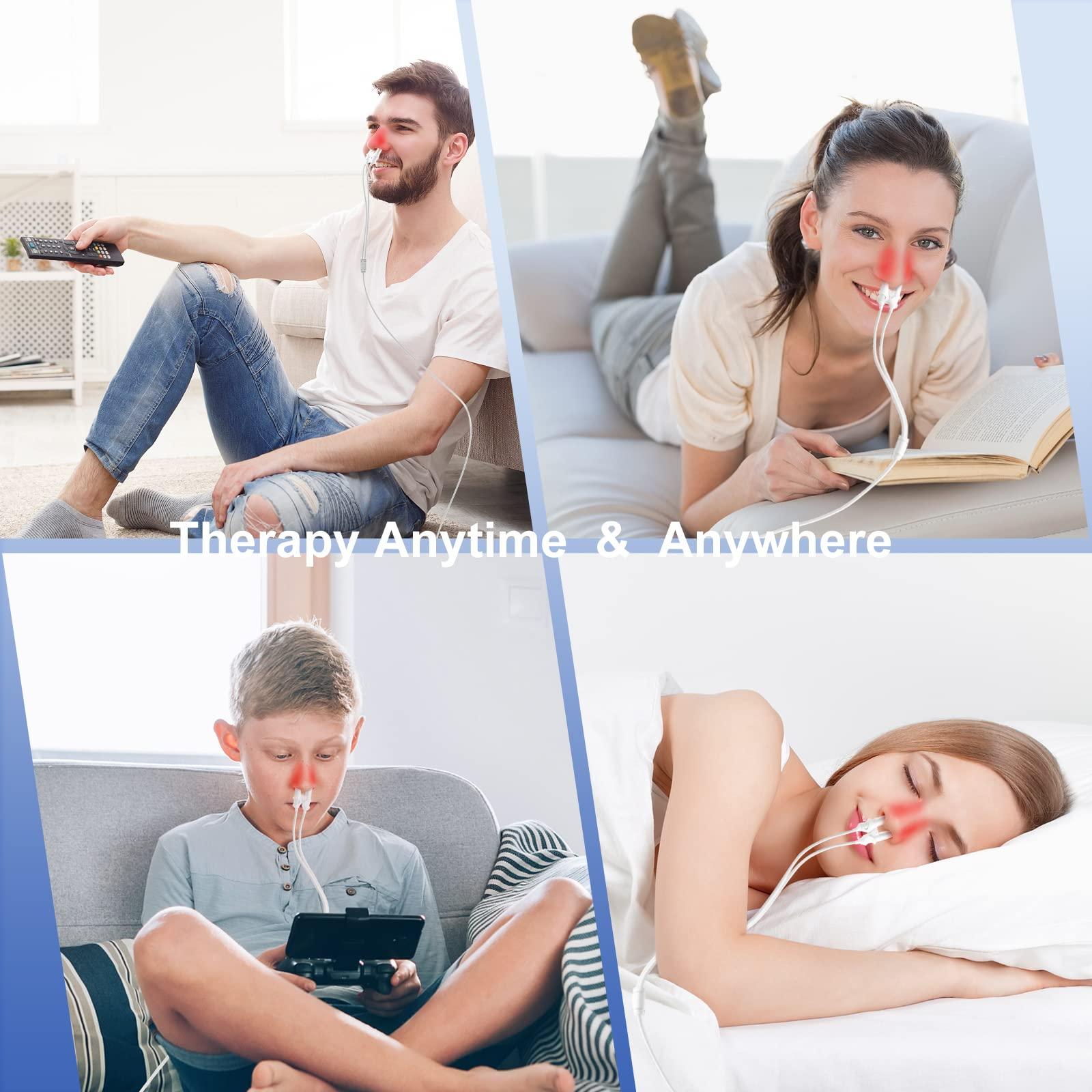 LASEPREHT LASEPREHT Red Light Nasal Therapy Device, 650nm Red Light Device for Nose Sore Throat, Upgraded Nasal Red Light Therapy Device for Runny Nose Allergy Relief Sneeze, Red Light Nose Treatment
