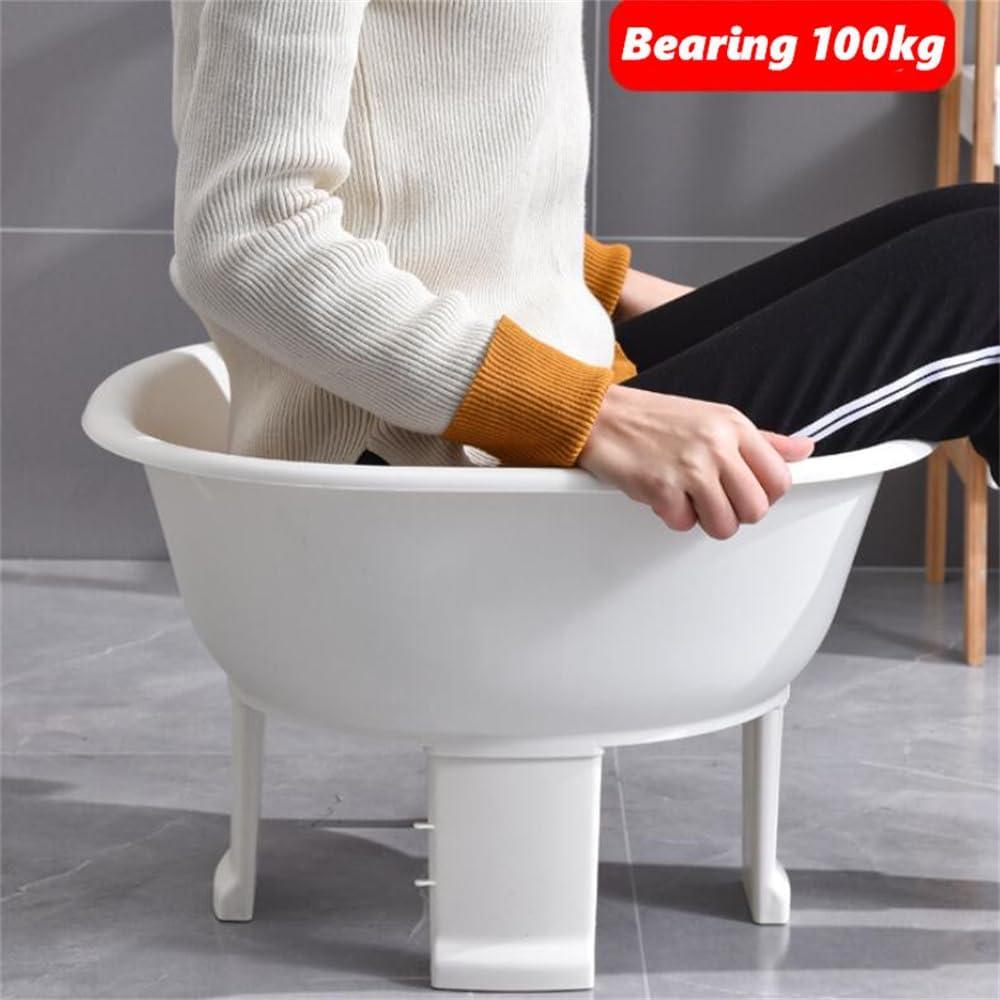 chislim Sitz Bath tub,Sitz Bath for Hemorrhoids,Sits Bath Kit for Women Men,Wider Seating Area, Deeper Bowl (Green No Legs)