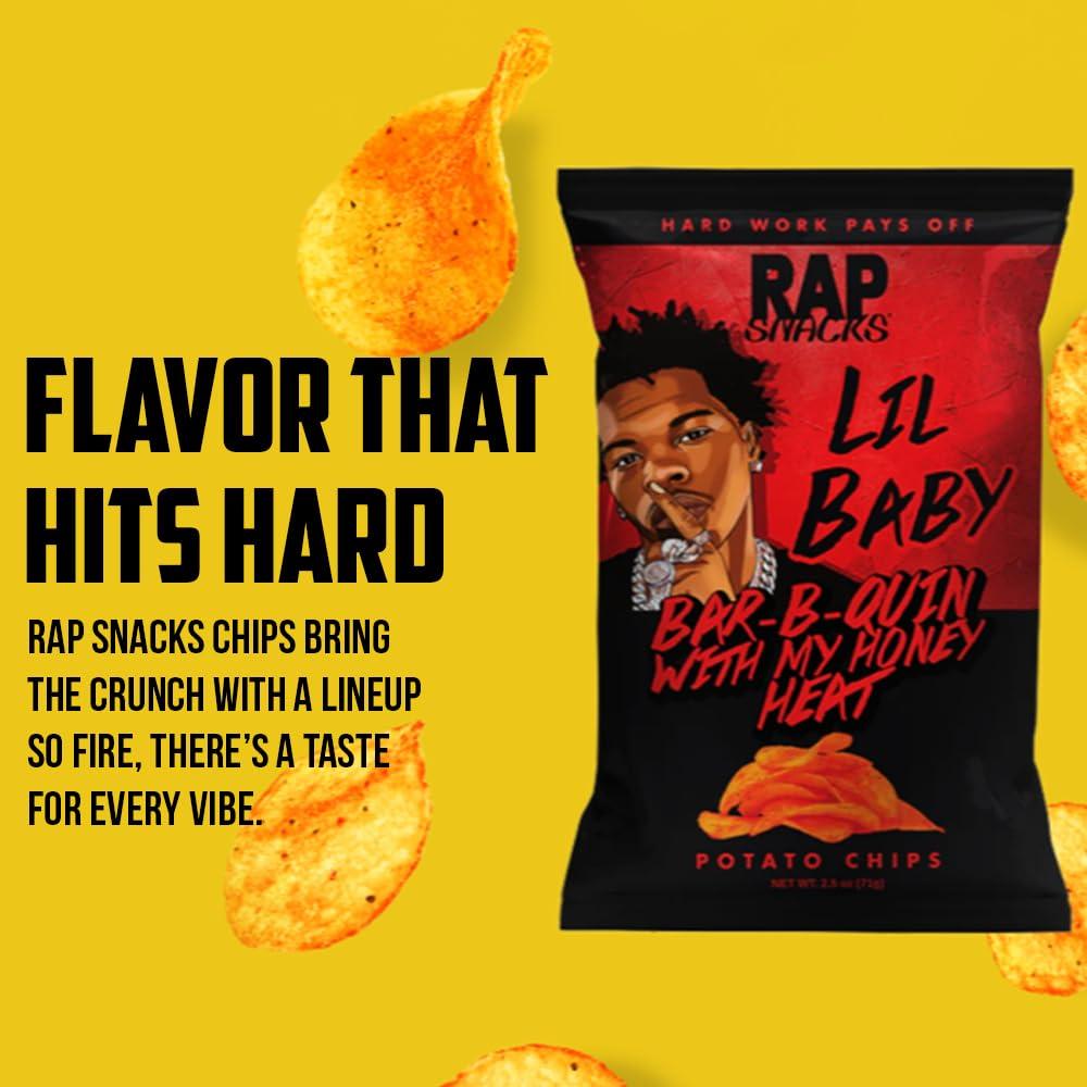 RAP SNACKS Rap Snacks Migos Sour Cream with a Dab of Ranch Potato Chips 2.5 Oz Bags - Pack of 12