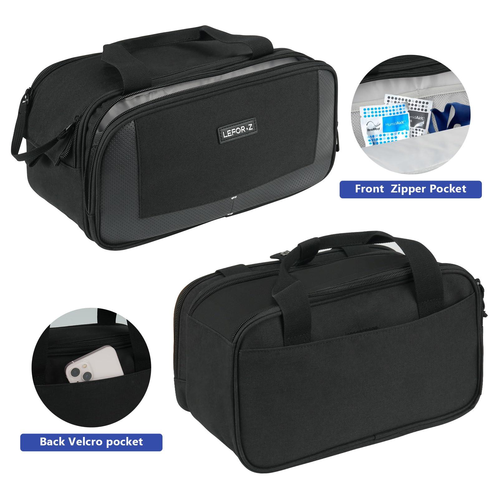 LEFORZ LEFORZ Travel Carrying Bag Compatible with ResMed AirMini/Z2 Auto CPAP Machine and Accessories,Portable Storage Organizer Case Fits for CPAP Equipment and Supplies(Bag Only)