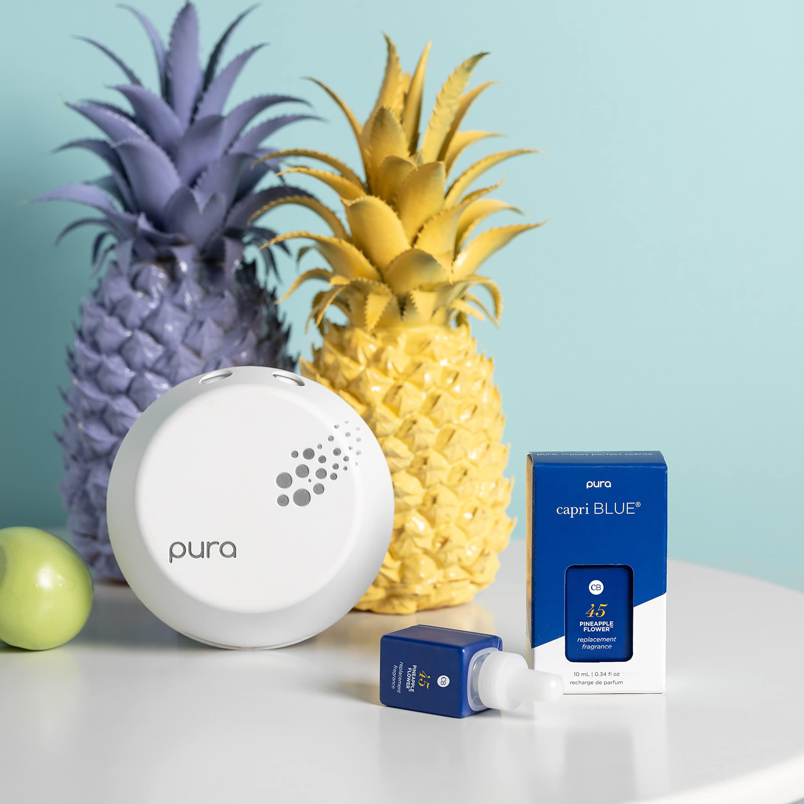 Capri Blue Capri Blue Pura Smart Home Plug-in Diffuser Refills  Includes 2 Capri Blue Pura Refills for Plug In Diffusers for Home - Long Lasting Luxury Scents - Pineapple Flower (Pack of 2)