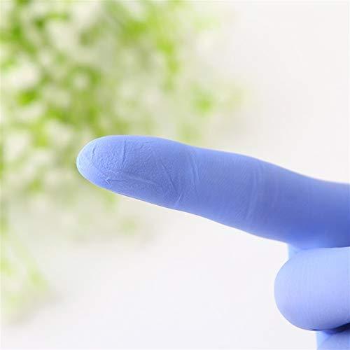 HONGJIAYI N/A 100pcs Disposable Latex Golosh Gloves Household Cleaning Experiment Catering Gloves Universal Left And Correct Hand (Color : Purple blue 50pcs, Size : XL)