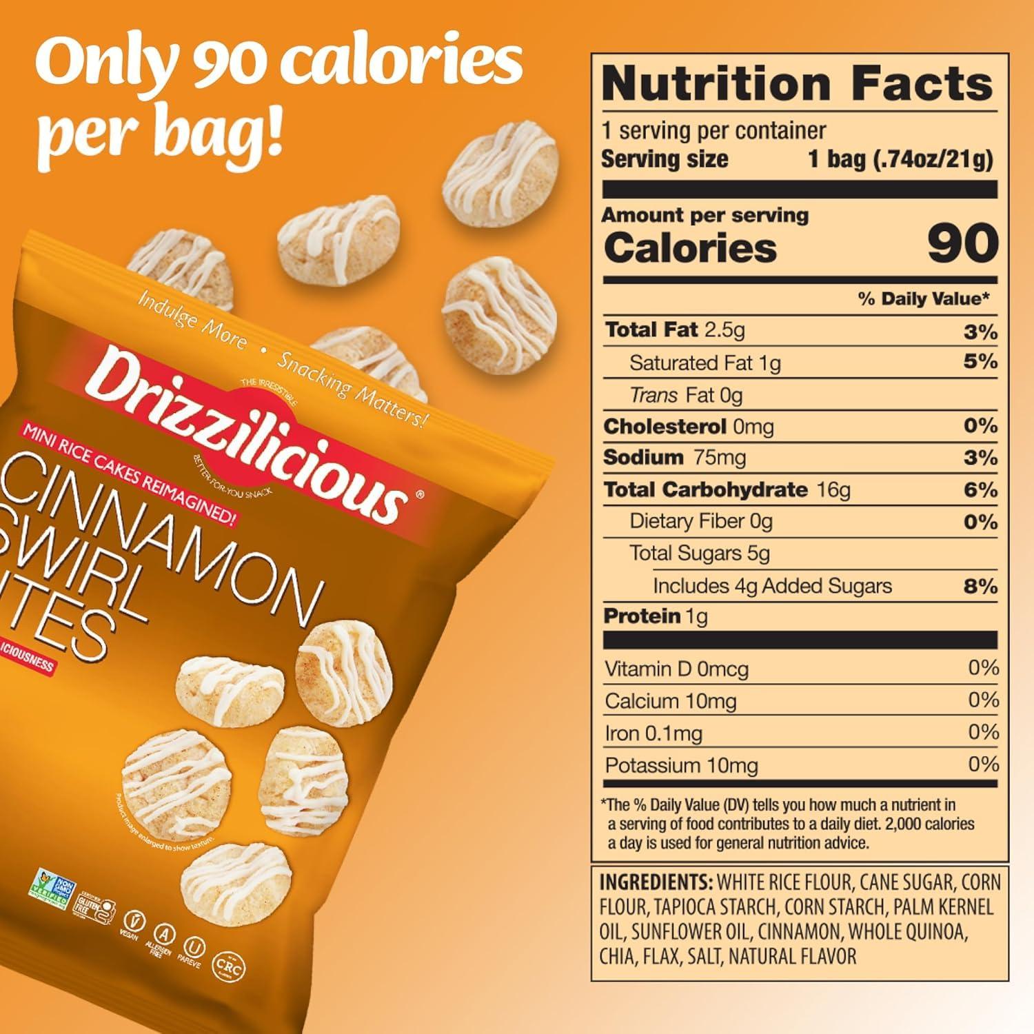 Drizzilicious Mini Rice Cakes Variety Pack Drizzilicious