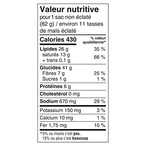 Orville Redenbacher's Orville Redenbacher's Buttery Flavor Popcorn, 492g/17.4oz Box, (6ct x 82g) {Imported from Canada}