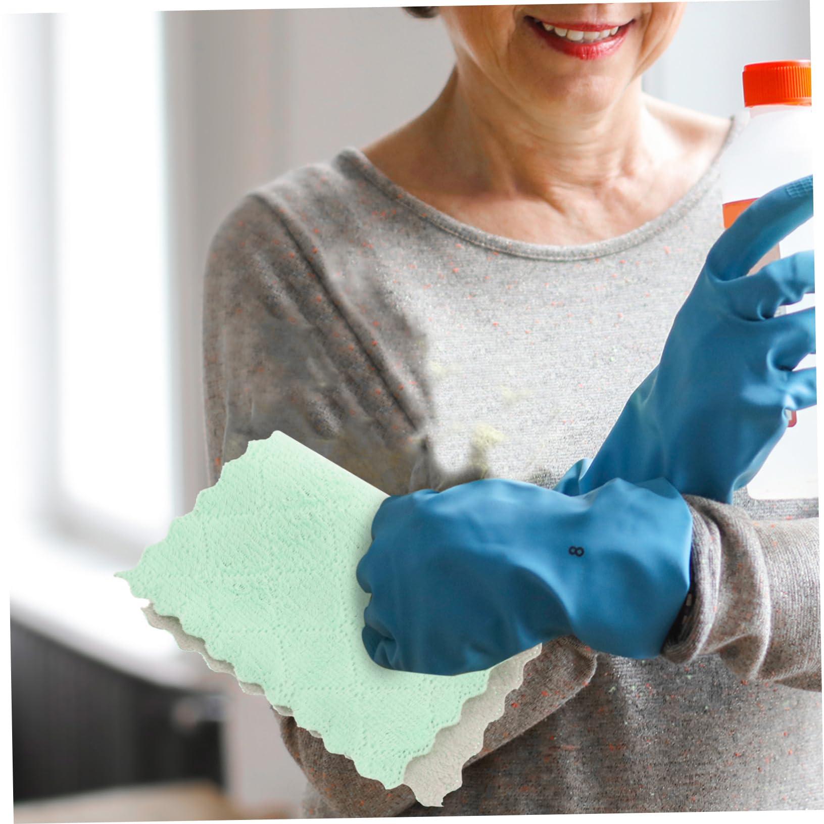 Garneck Garneck 12pcs Dishcloth Dishwasher Dish Cloth Machine Cotton Kitchen Towels Over The Sink Dish Drying Rack Dishware Clean Washcloths Micro Fiber Towels Dish Washing Towels Fiber