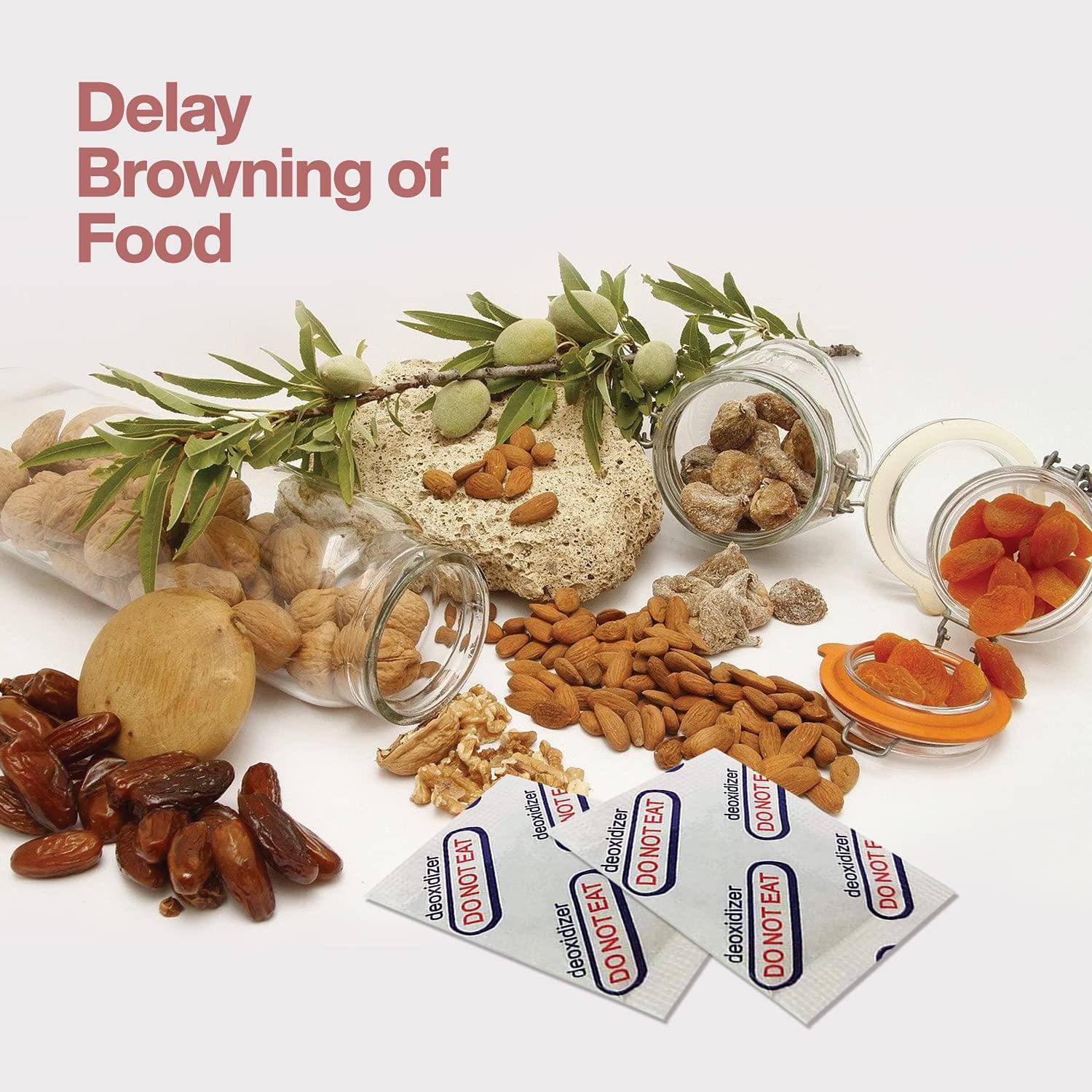 BRENSTEN 3000cc Oxygen Absorbers (Individually Sealed - Total 20 Count) for Food Storage, Food Grade Oxygen Absorbers Packets with Oxygen Indicator for Long Term Storage and Preservation (3000CC(20-Pack))