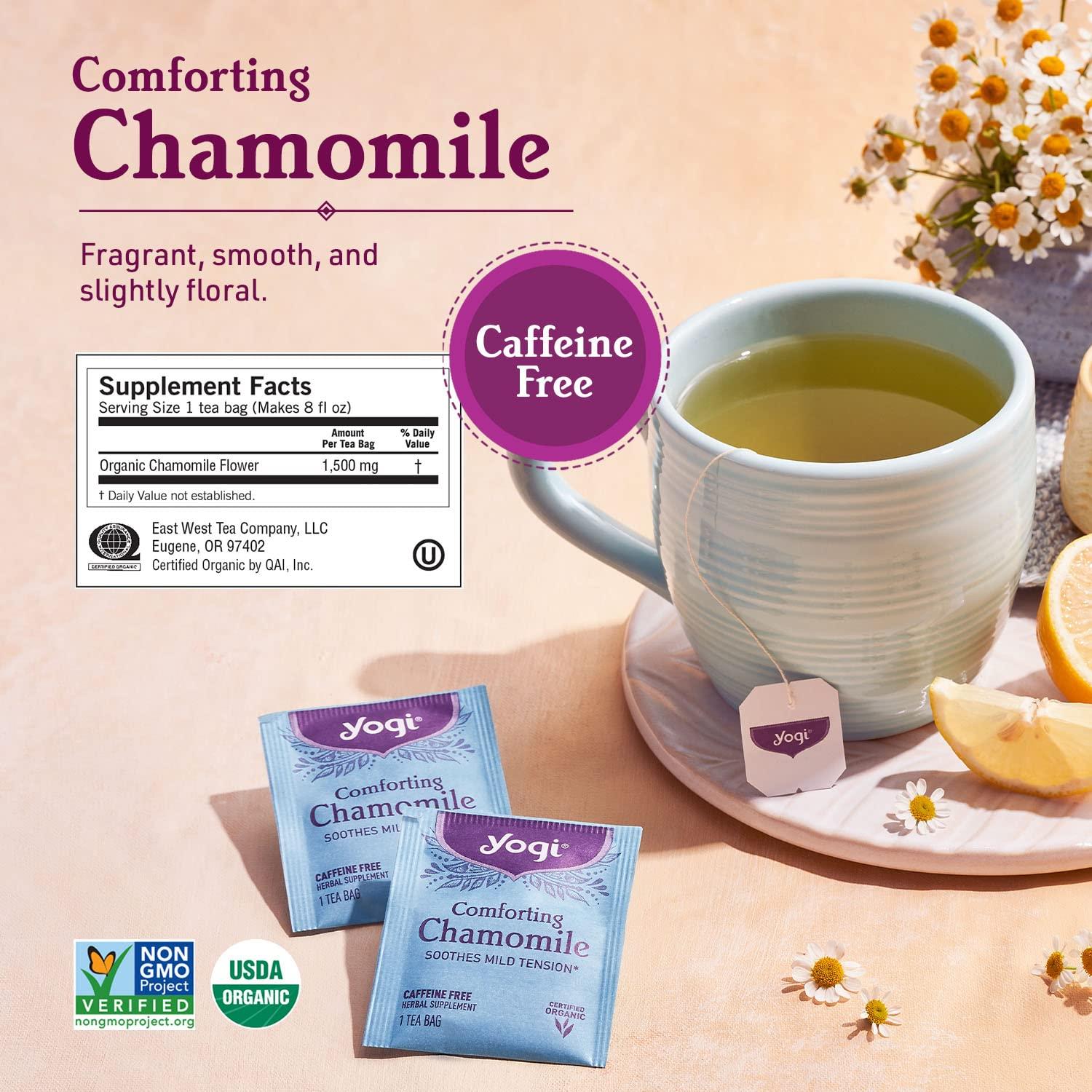 Yogi Yogi Tea Relaxation & Stress Relief Tea Variety Pack - 16 Tea Bags per Pack (3 Packs) - Relaxing Tea Sampler - Includes Honey Lavender Stress Relief Tea, Bedtime Tea & Comforting Chamomile Tea