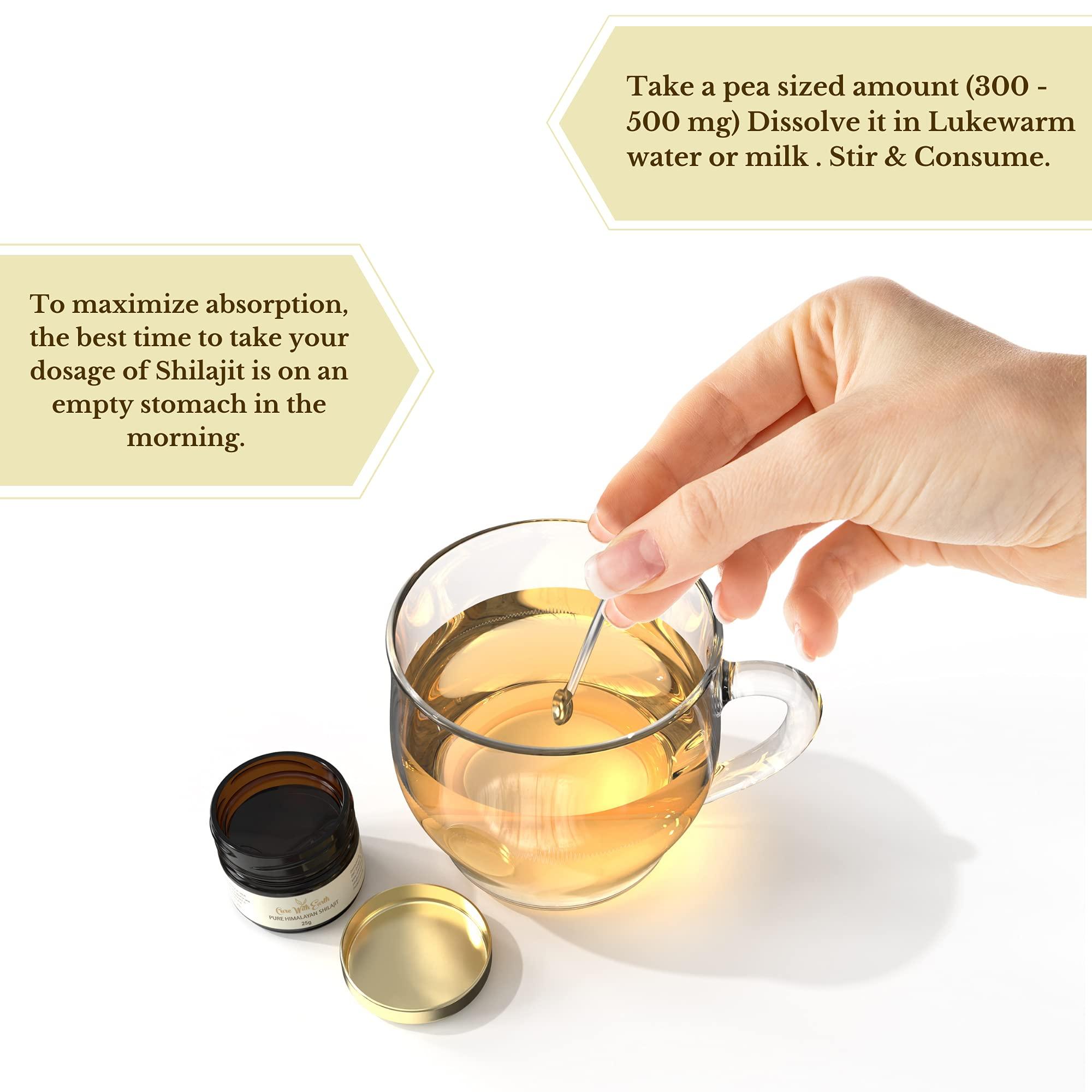 Cure With Earth Pure Himalayan Shilajit Resin - Pack of 4 (25g Each) | Tested for Safety | Natural Source of Fulvic Acid - from Cure With Earth