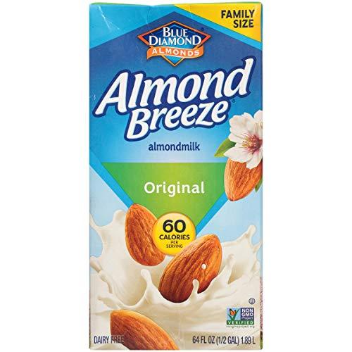 Blue Diamond Almonds Almond Breeze Dairy Free Almondmilk, Original, 64 Ounce (Pack of 8)