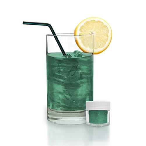 Bakell Dark Green BREW GLITTER Edible Glitter For Drinks, Cocktails, Beer, Garnish Glitter & Beverages | KOSHER & HALAL Certified | 100% Edible & Food Grade | Vegan, Gluten, Nut Free (45g Shaker, Dark Green)