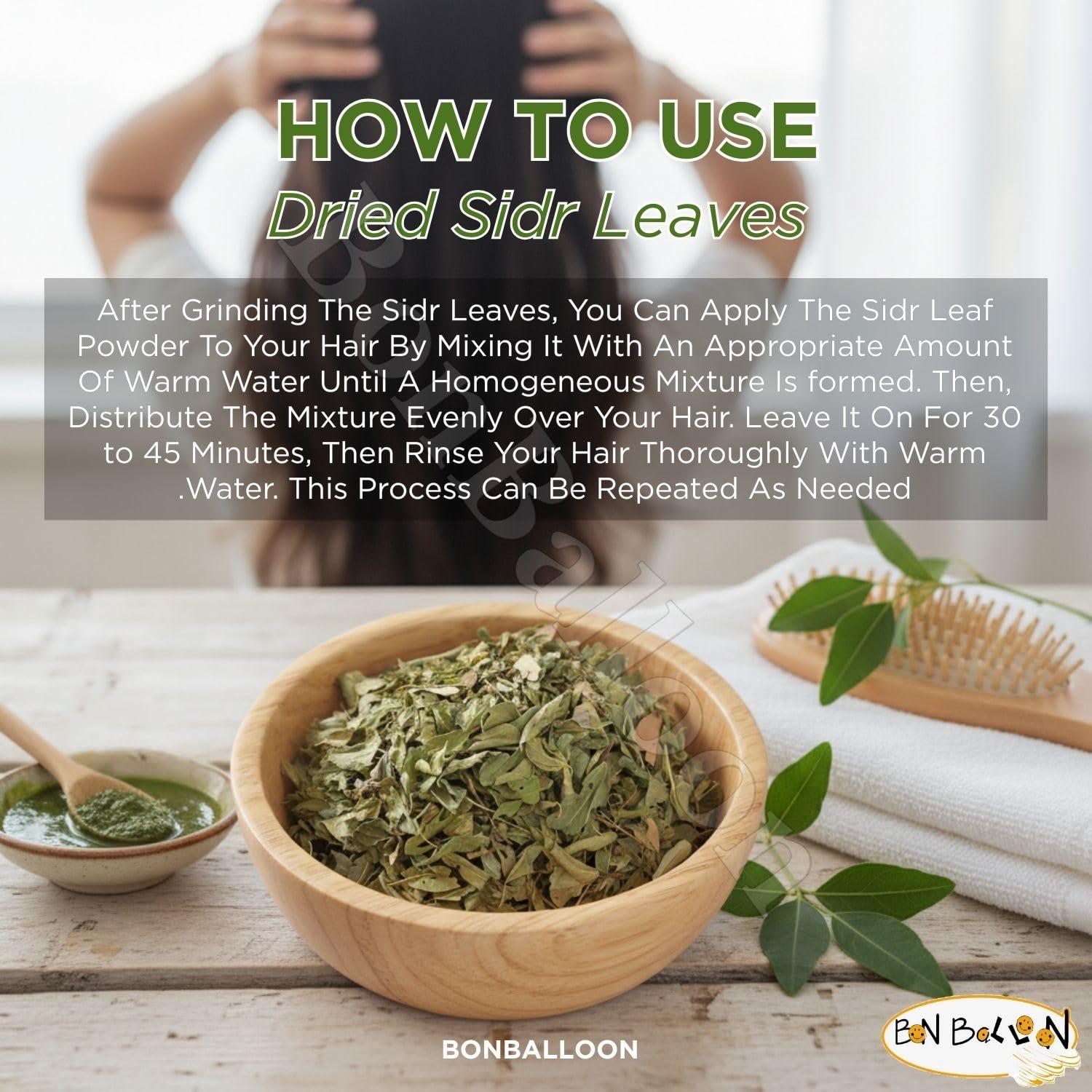 bonballoon Wholesale Seder Sidr Dried Broken Leaves (Lote Tree Jujube Ziziphus Spina Christi Christ Golchin Lotus) Leaf Natural Herbs For Hair And Care Body No Preservatives Non Gmo Kosher Halal (5 oz / 425g)