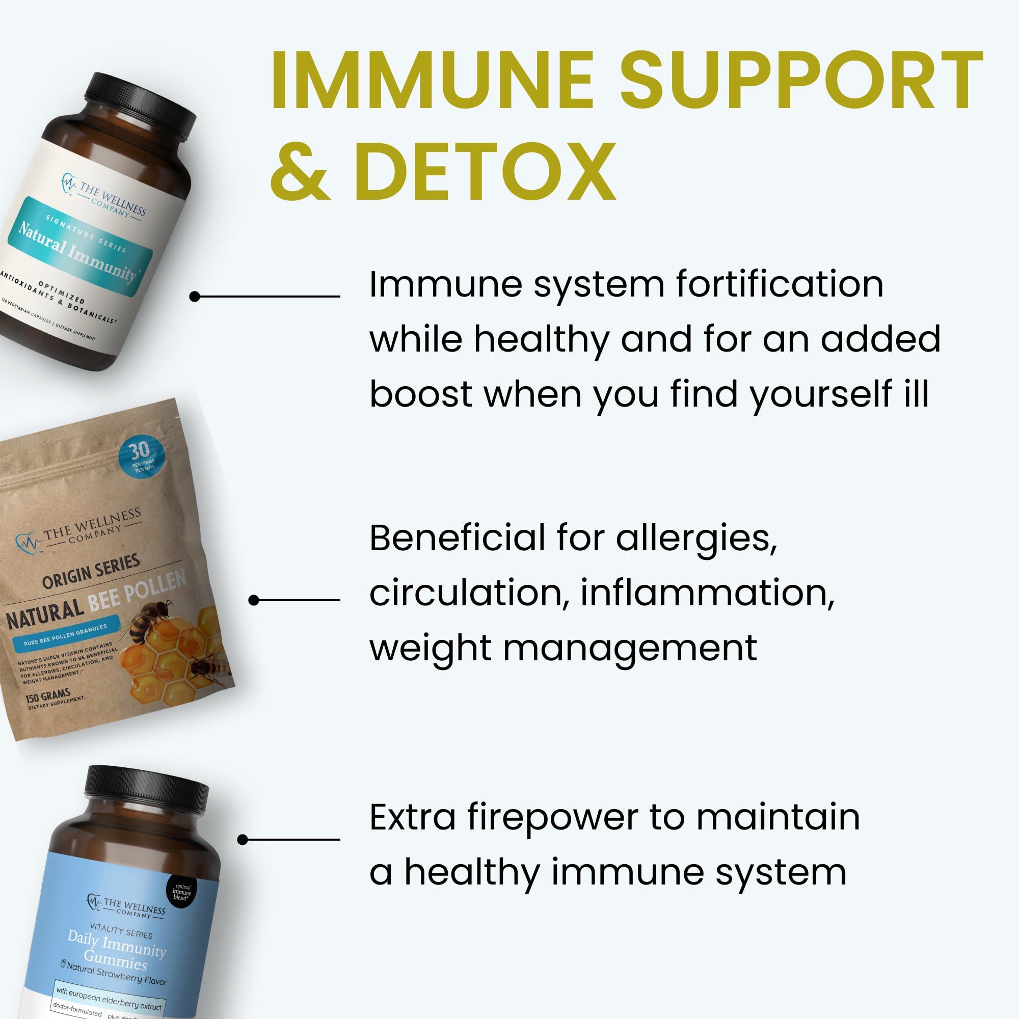 The Wellness Company The Wellness Company Natural Immunity | 60 Capsule (1 Month Supply) | Formulated for Powerful Daily Immune Defense | Non-GMO, Vegan, Gluten Free | for Supporting Healthy Immune Function
