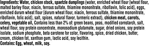 Campbell\'s Campbell\'s Chunky Soup, Creamy Chicken and Dumplings Soup, 18.8 Oz Can (Pack of 2)