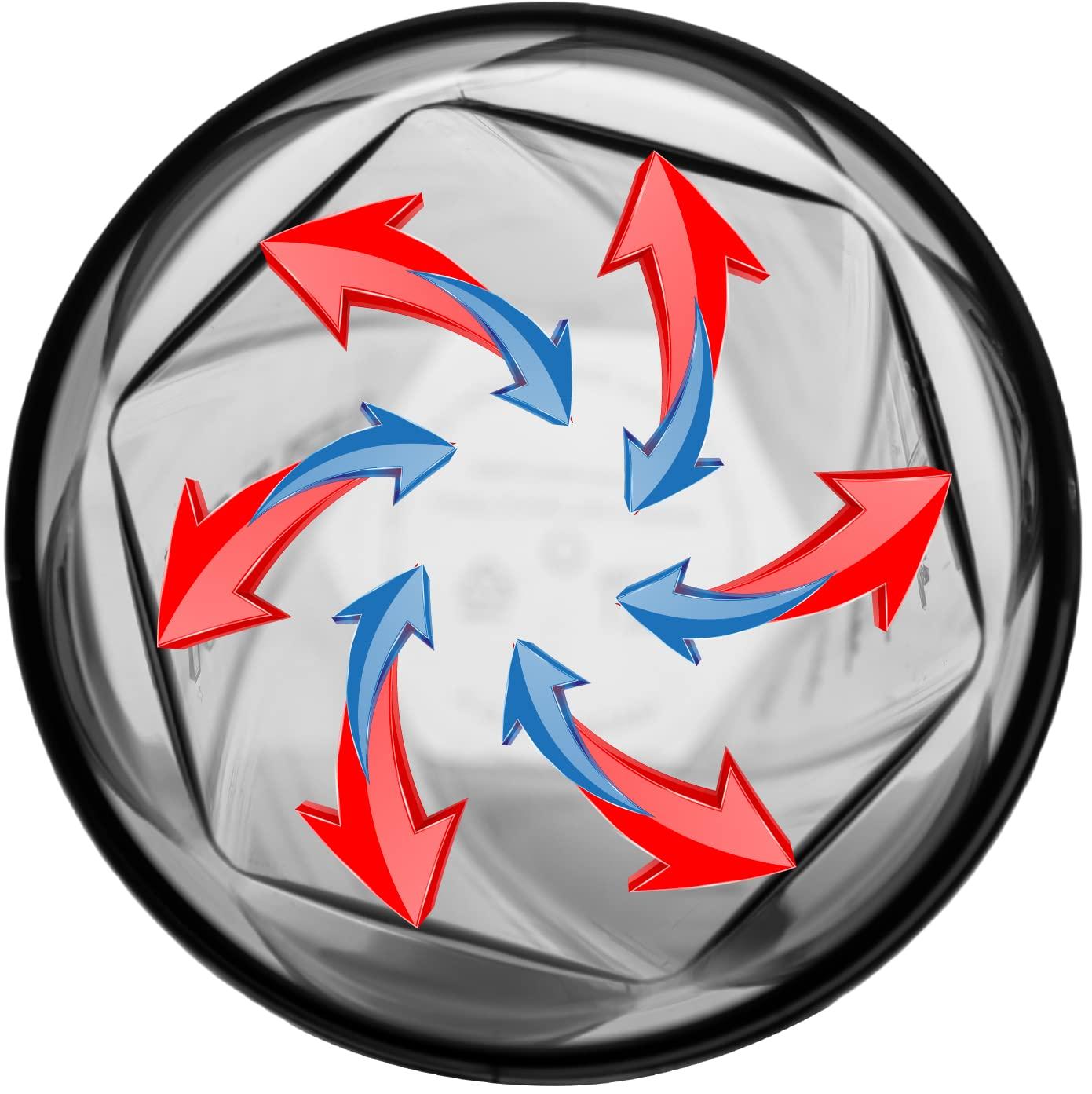 HELIMIX HELIMIX 2.0 Vortex Blender Shaker Bottle Holds upto 28oz | No Blending Ball or Whisk | USA Made | Portable Pre Workout Whey Protein Drink Shaker Cup | Mixes Cocktails Smoothies Shakes | Top Rack Safe