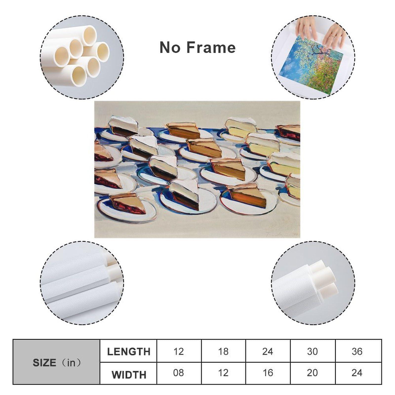 Generic Wayne Thiebaud Pies Pies Pies (2) Pop-Art Picture Print Wall Art Poster Painting Canvas Posters Artworks Gift Idea Room Aesthetic 08x12inch(20x30cm)