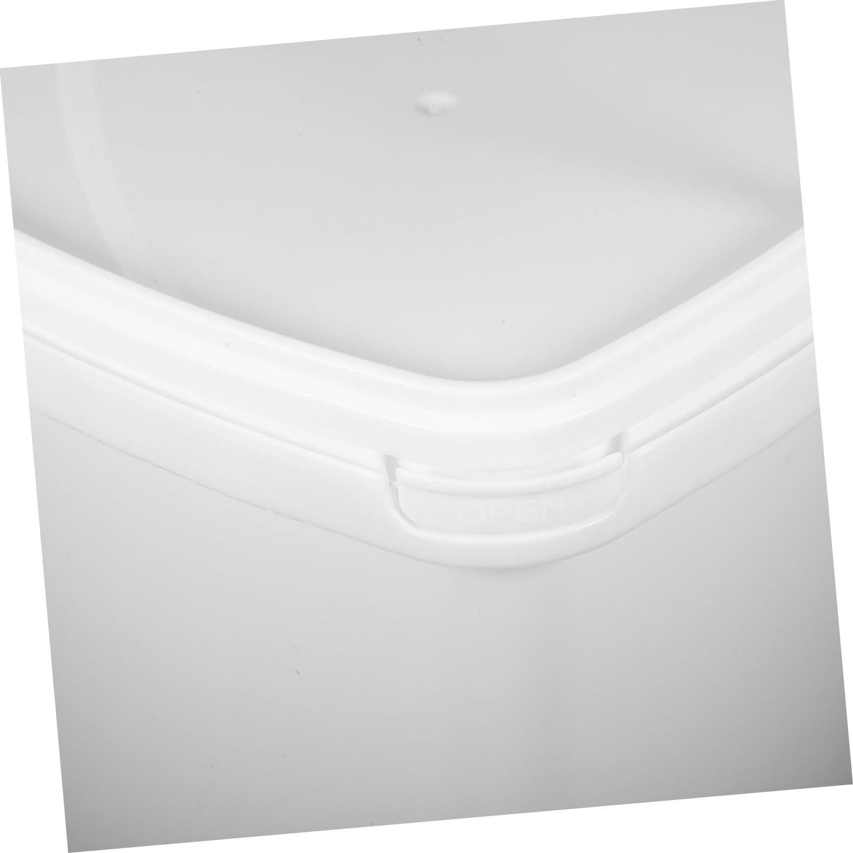 MERRYHAPY MERRYHAPY Food Bucket Water Bucket with Lid Cleaning Bucket Paint Can with Handle Painting Bucket Water Holder Water Storage Bucket Water Bucket with Handle White Plastic Palette