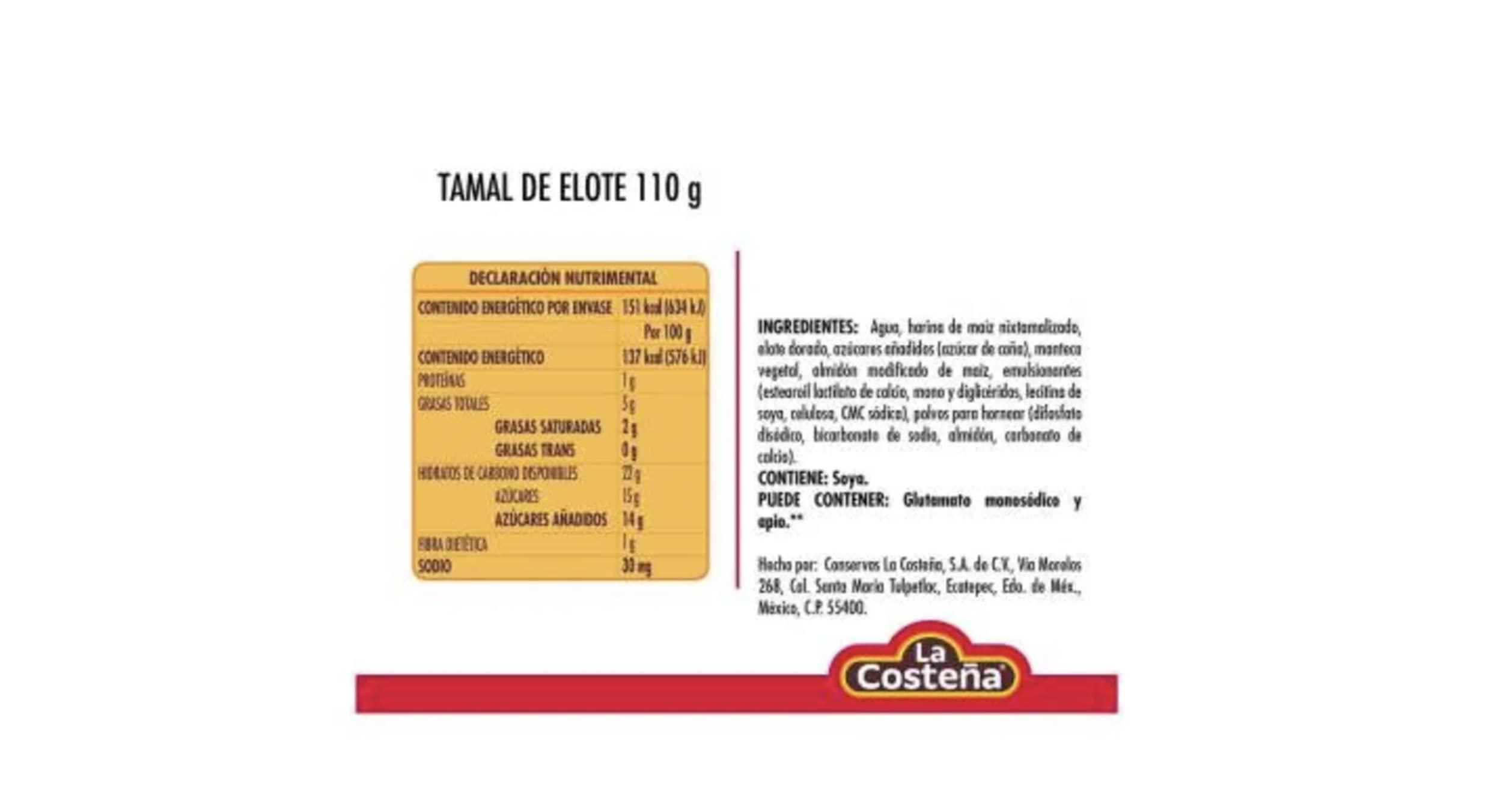 La Costeña Mexican Tamales La Costeña - Tamal Dulce and Tamal de Elote (Sweet Corn Tamal) (2 Per Flavor) Ready to Eat Tamal Dulce Y Elote (2 Casa Sabor)