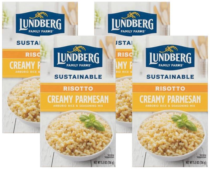 Lundberg Lundberg Rice Creamy Parm Risotto, 5.5 Ounce (Pack of 4)