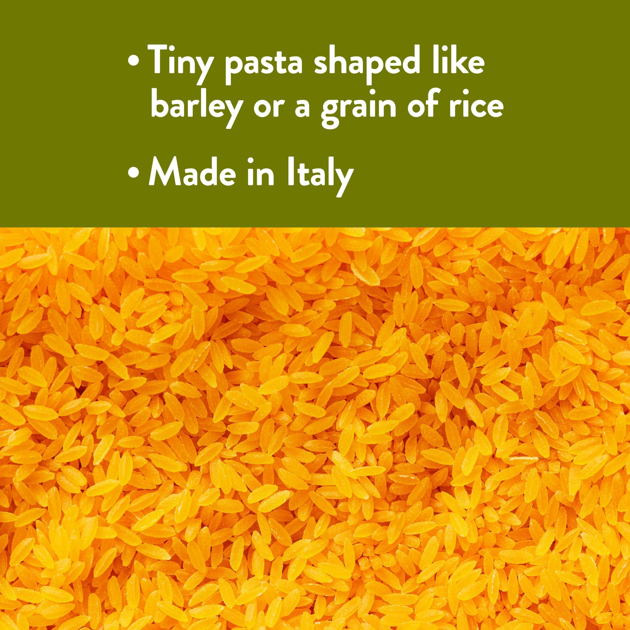 DeLallo DeLallo Gluten Free Orzo Pasta, 12 oz Bag, (7 Pack), Made with Corn and Rice Flour, Handcrafted in Italy, Non-GMO, All Natural, Kosher