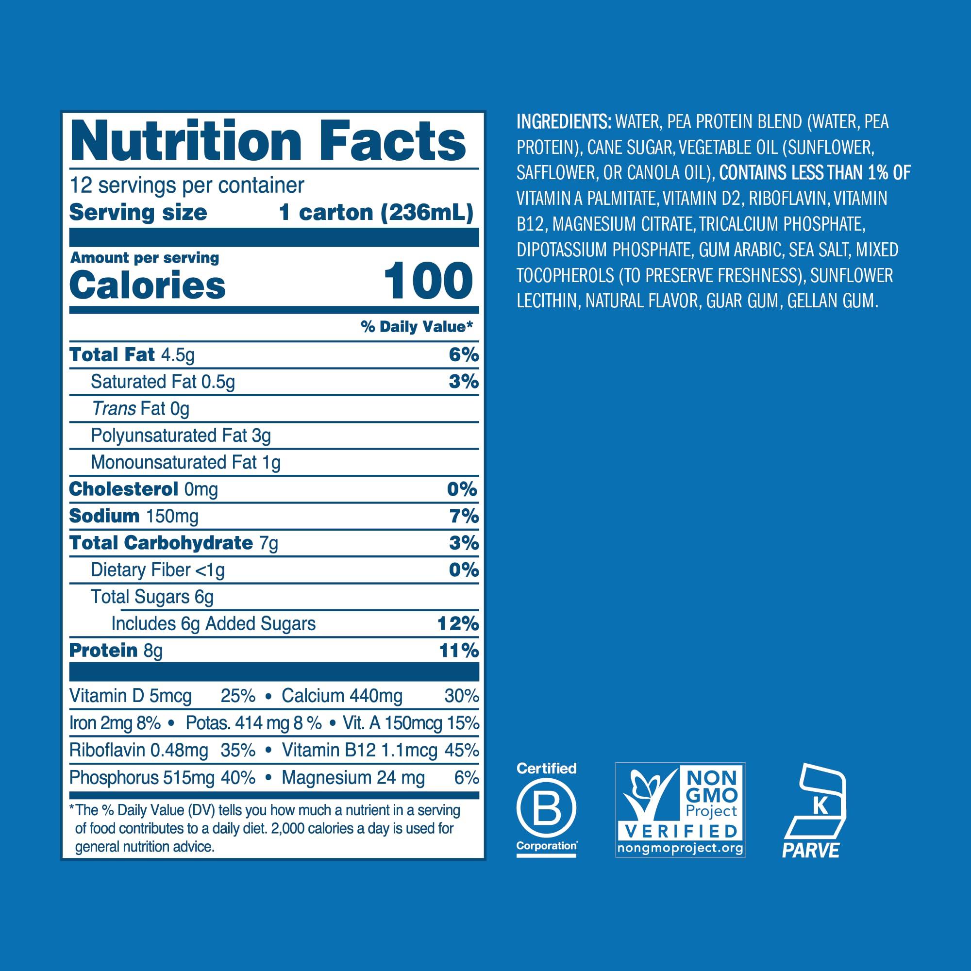 Ripple Ripple Vegan 8 oz Dairy-Free Milk, Vanilla (12 Pack) & Ripple Vegan 8 oz Dairy-Free Milk, Original (12 Pack) | 24 Pack