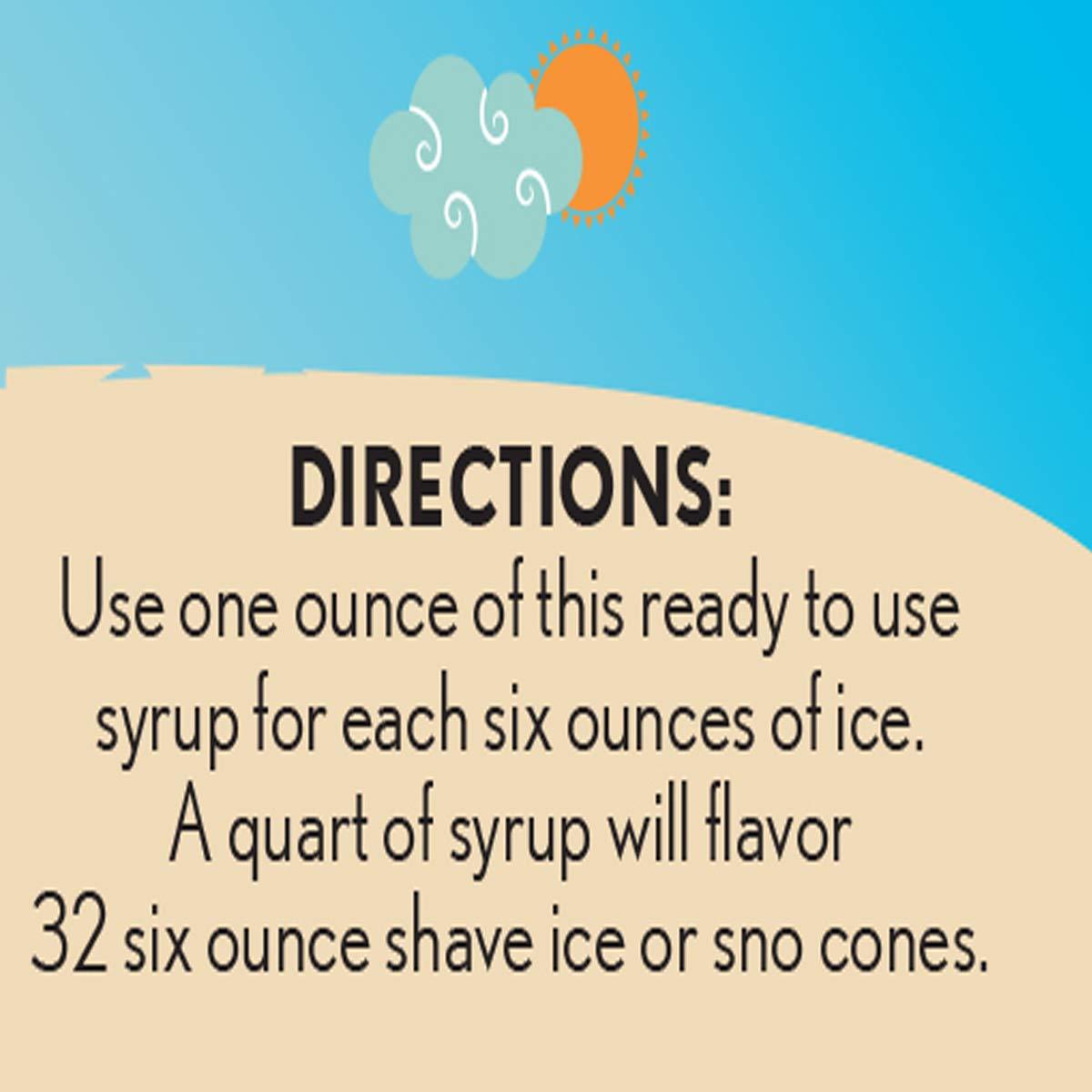 Hypothermias Hypothermias Shaved Ice & Snow Cone Syrup - BPA-Free Plastic Bottle Quart (32 Fl. Oz) - Pink Champagne - Non-GMO 100% Pure Cane Sugar, Ready to Use