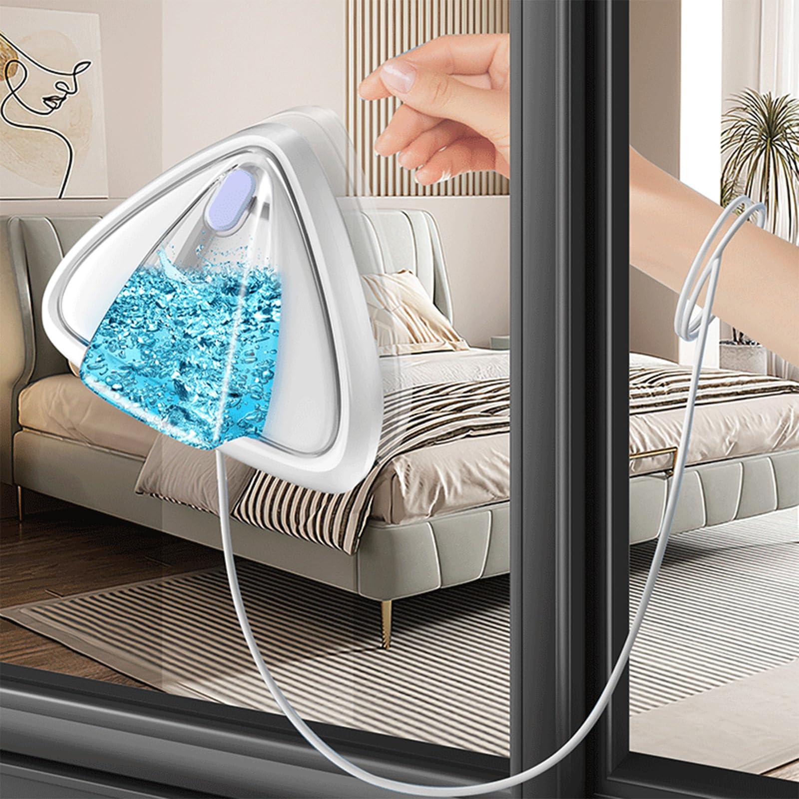 MIFXIN Double Side Magnetic Glass Wiper Window Cleaner Double-Sided Water-Filling Magnetic Glass Cleaning Tool Brush for Double Glazed Window Thickness 15-26mm