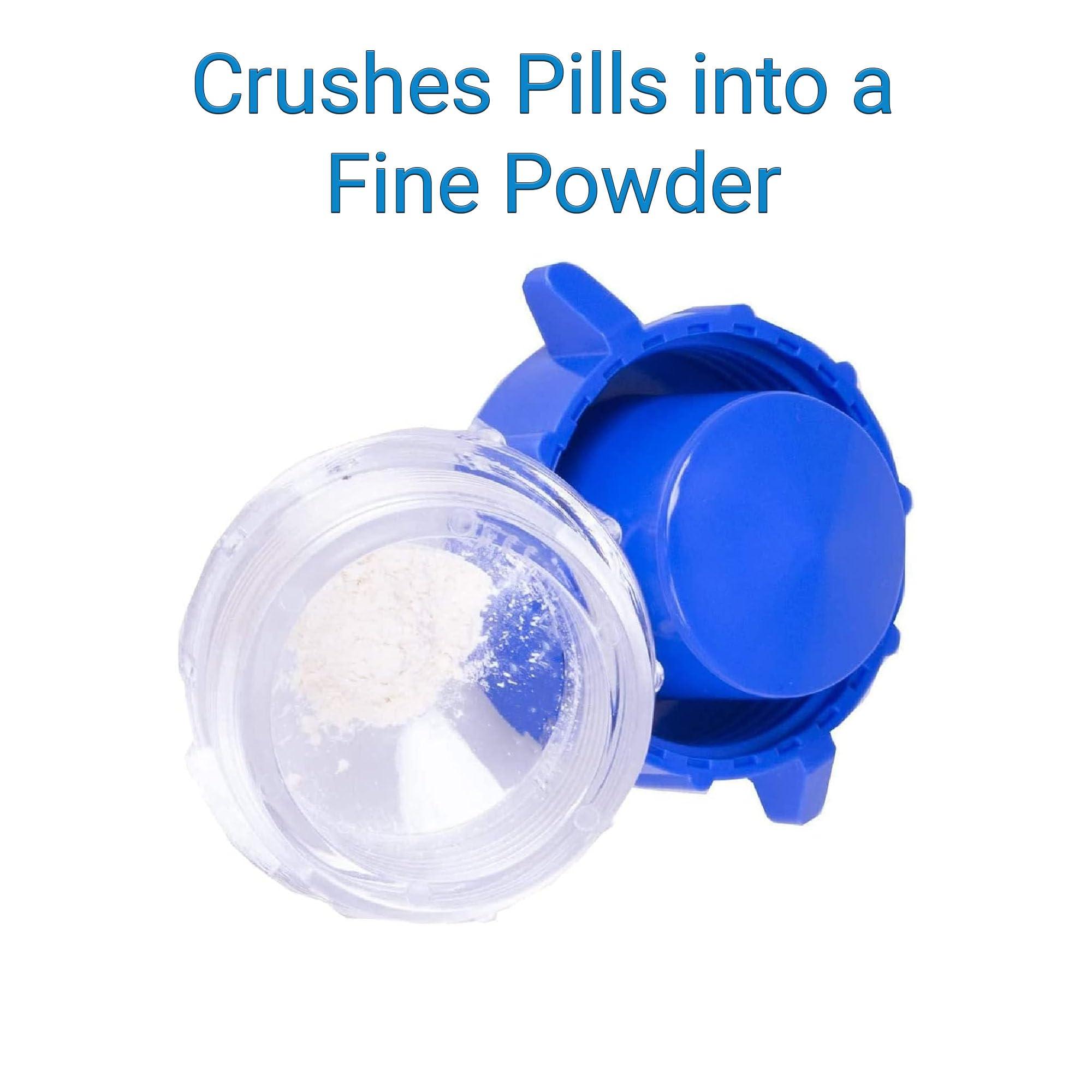 Easy Glide Global Medical Easy Grind Pill Crusher Efficient Medication and Vitamin Grinder for Easier Consumption - 1 Unit