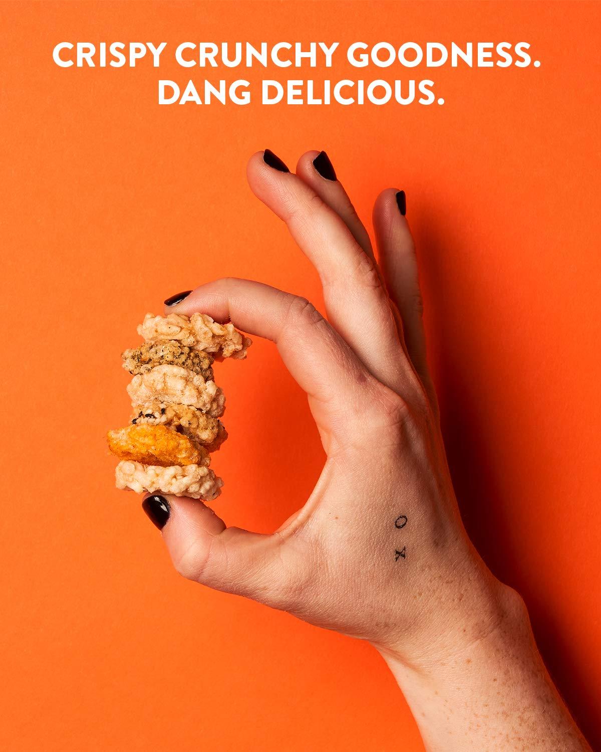 DANG Dang Thai Rice Chips | Coconut Crunch | 4 Pack | Vegan, Gluten Free, Non Gmo Rice Crisps, Healthy Snacks Made with Whole Foods | 3.5 Oz Resealable Bags