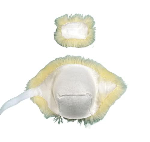 HUAHOO 100% Genuine Sheepskin Heel Protector Protect Feet, Heels & Elbows Bed & Pressure Sores(1 Piece)