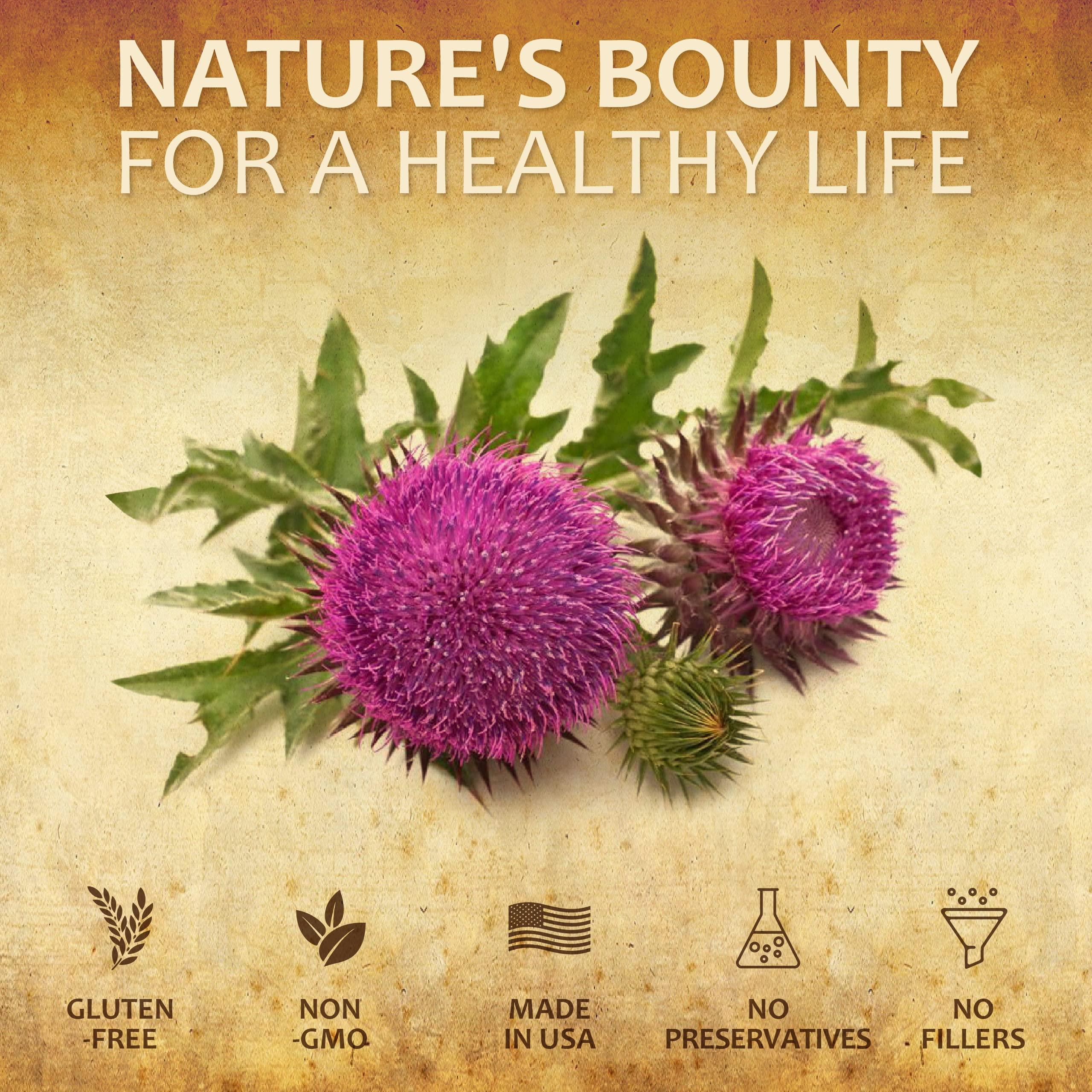 HERBALICIOUS Milk Thistle Extract - All-Natural Cleanse and Detox Supplement for Liver Support, Immune System Boost and Skin Health - Silymarin Nutritional Supplement - 4 Fl Oz