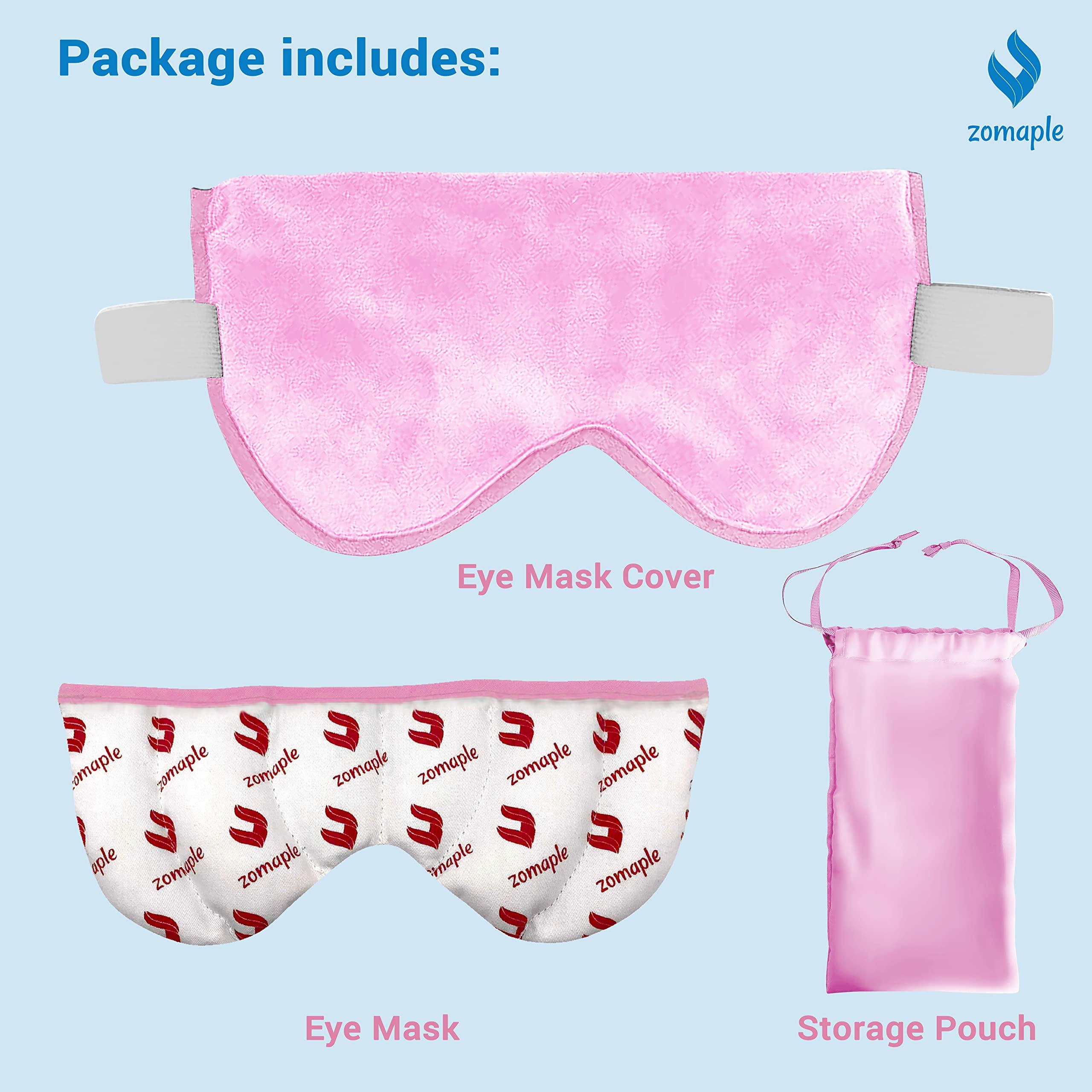 Zomaple Zomaple Heated Eye Mask for Dry Eyes, Reusable Dry Eye Mask with Moist Heat Warming Compress, Soothing Eye Warm Compress for Dry Eyes Relief - Microwavable Eye mask for Dry Eyes, Stye and Blepharitis