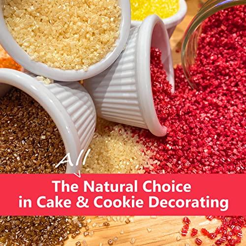 Ultimate Baker Ultimate Baker Sanding Sugar, Naturally Colored Sanding Sugar for Cookies, Colored Baking Sugar, Medium Crystal Colored Sugar for Cake Decorating & Cocktail Rimming (4oz Bag, Green)