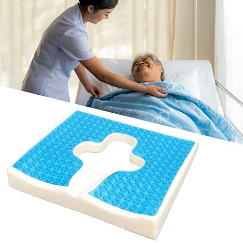 HURRISE HURRISE Anti Bedsore Cushion,Breathe Freely Fiber Material T Shaped Opening Triangular Slope Design Anti Bedsore Pad for Elderly Disability