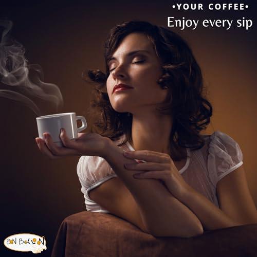 Abu Auf Abu Auf AbuAuf Oriental Original Turkish Coffee Cafe Arabic Arabian Arabica Ground Roasted Mud Coffee Plain Dark Roast (Plain Dark Roast 8.82 oz / 250 gm)