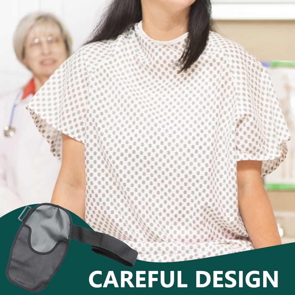 homfanseec homfanseec Ostomy Bag Covers Waterproof Colostomy Bag Covers with Adjustable Elastic Fixation Band, Universal Stoma Pouch Cover for ileostomy Ostomy Supplies for Women Men(Black)