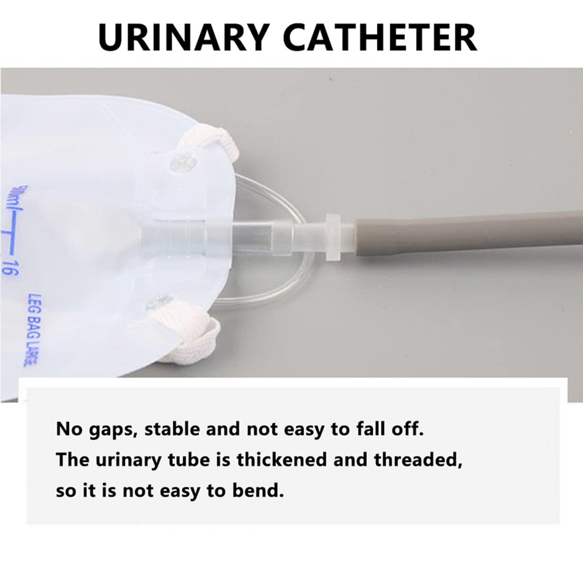 XUIAQZW Male Urine Collector, Wearable Urine Collection Bag for Men, Men\'s Portable External Catheter Device with Two 500ml Urine Bag Reusable (M)