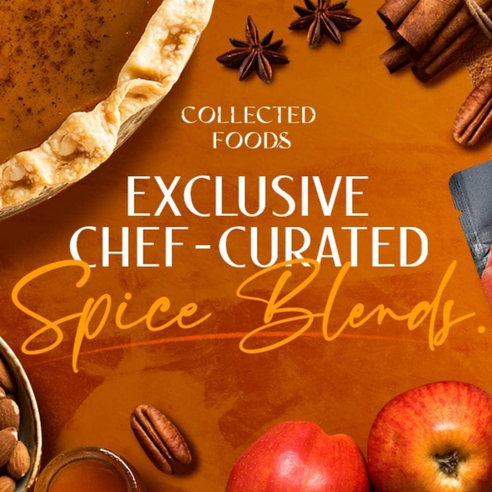 Collected Foods Premium Pumpkin Spice Seasoning - Perfect for Baking, Pies, Cooking, Coffee, and more by Collected Foods, Spice Powder Blend