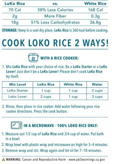 Blue pacific Konjac rice,shirataki rice,Low Calorie,Keto Friendly,LO KO RICE, Healthy, Low-Carb,Holiday Gifts, Sushi,Healthy Diet,californiaroll 35.27oz(1Kg)2bag(2kg)