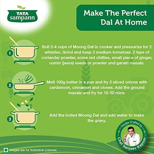 Tata Tata Sampann Moong Dal - Unpolished, 1kg