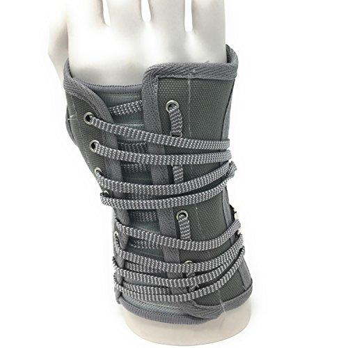 OTC OTC Wrist Splint, Cock-Up Lacing, Canvas, ProChoice, Grey, Large (Right Hand)