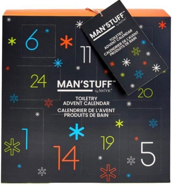 NineLife Basics Man Christmas Advent Calendar Toiletry Grooming Bath Gift Set