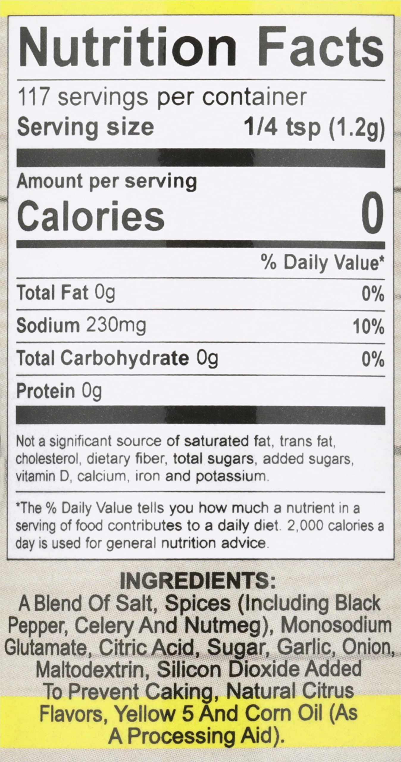 Adams Extract Adams Lemon Pepper Seasoning, 4.94 Ounce Bottle (Pack of 6)