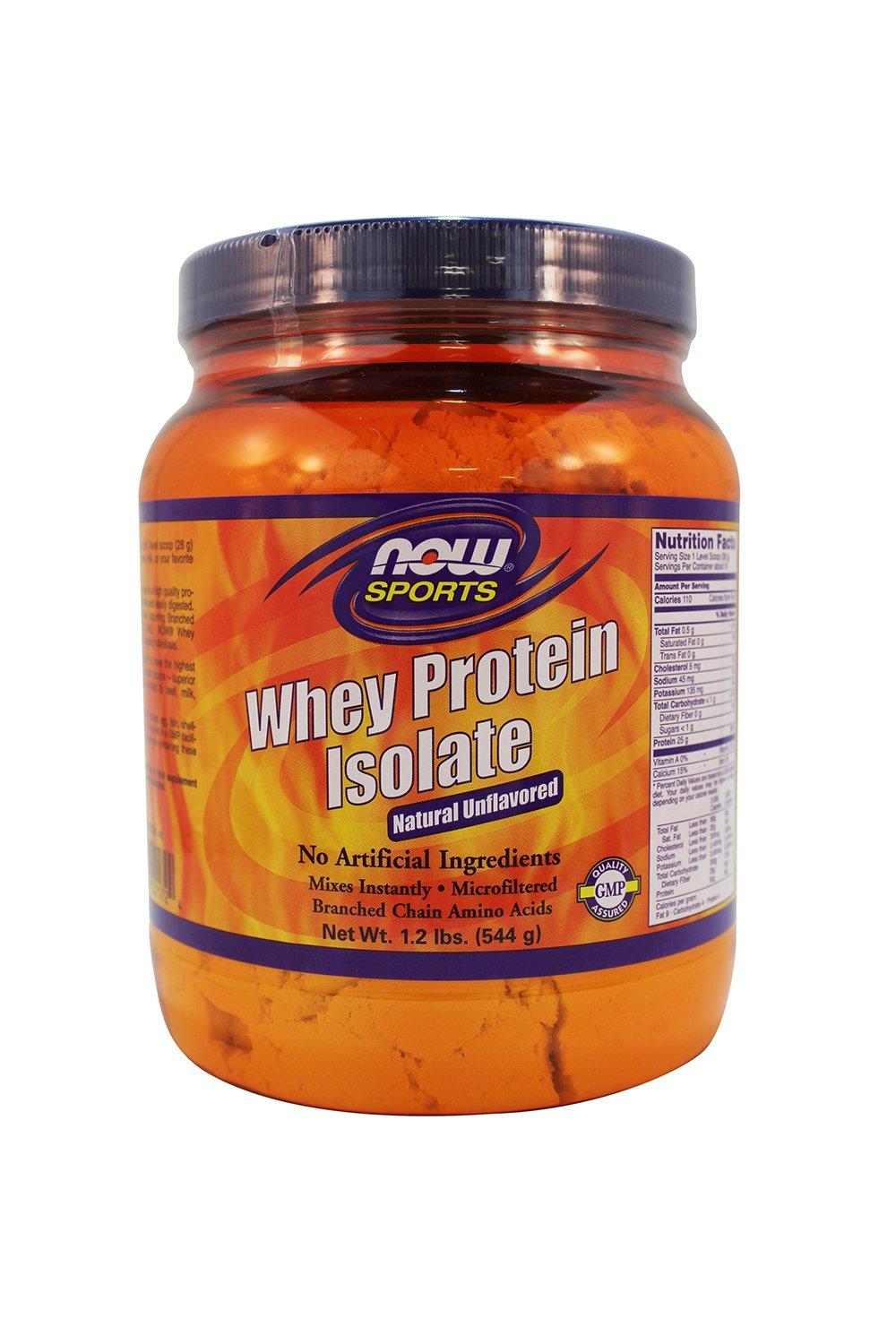 Now Foods Now Foods: Whey Protein Isolate Unflavored Powder, 1.2 lb (2 pack)