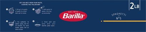Barilla Barilla Spaghetti Pasta, 32 oz. Box - Non-GMO Pasta Made with Durum Wheat Semolina - Kosher Certified Pasta (Pack of 2)